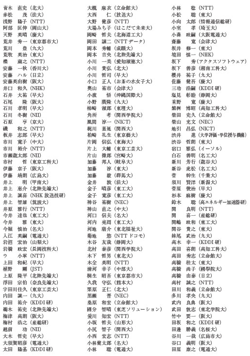 論文査読者一覧1